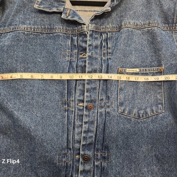 VINTAGE  90s oversized jean jacket - Picture 6 of 6